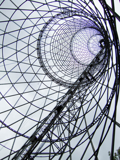Kosmos Infrastrukturbauten Radioturm Moskau Wladimir Schuchow