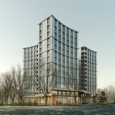 Wohnungsbau mit Hotel in Genf